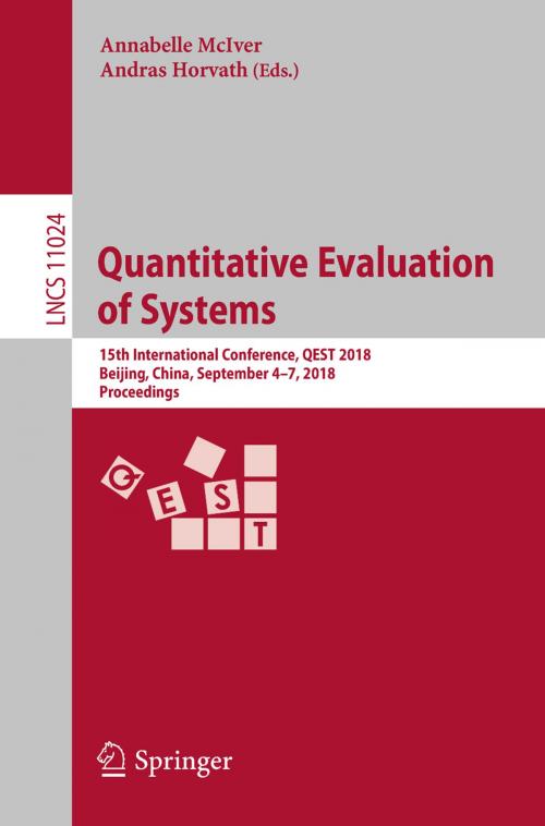 Cover of the book Quantitative Evaluation of Systems by , Springer International Publishing