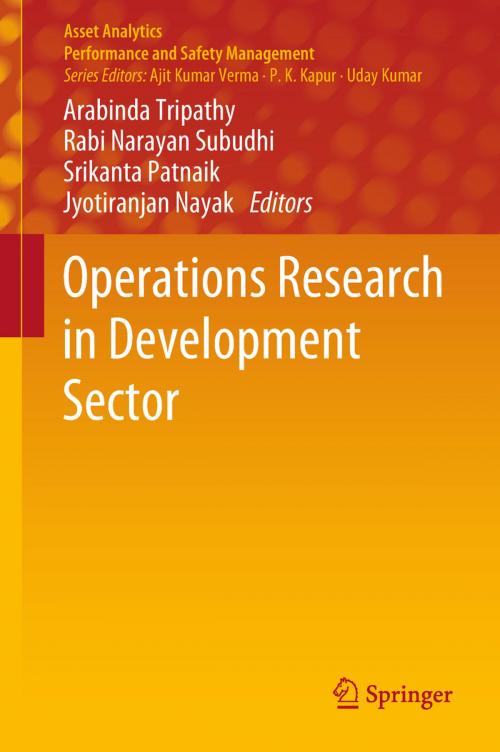 Cover of the book Operations Research in Development Sector by , Springer Singapore