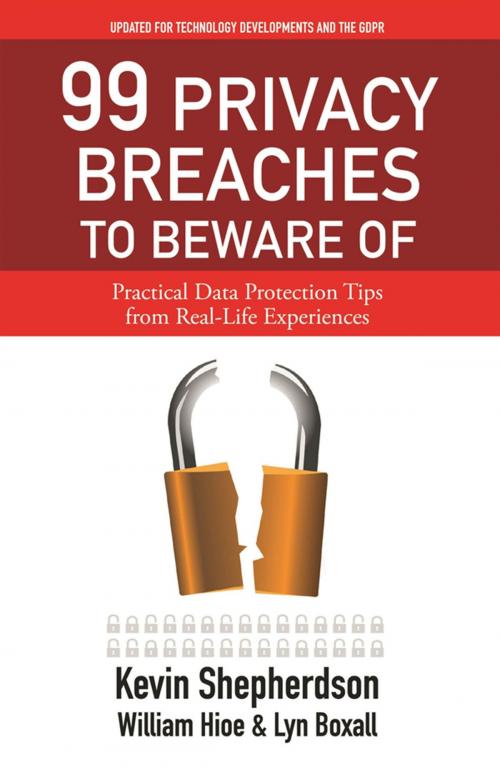 Cover of the book 99 Privacy Breaches to Beware Of by Kevin Shepherdson, Marshall Cavendish International