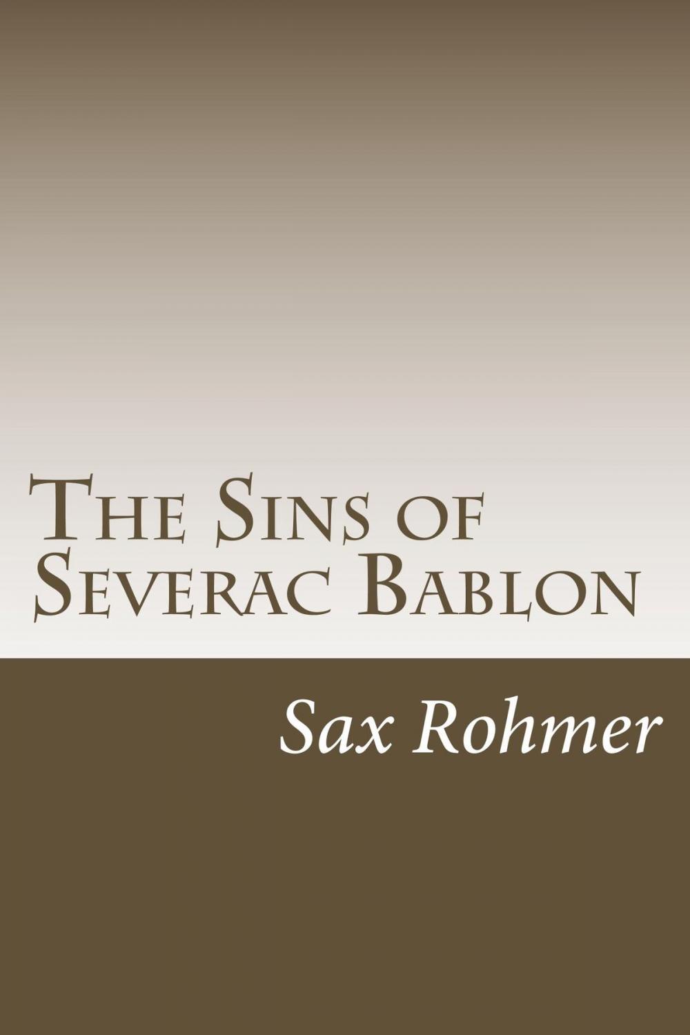 Big bigCover of The Sins of Severac Bablon