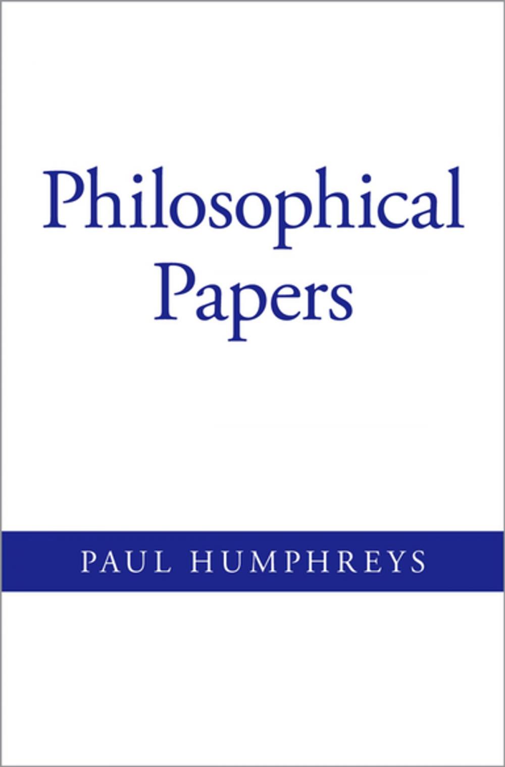 Big bigCover of Philosophical Papers