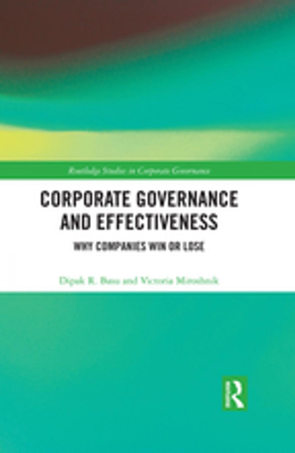 Big bigCover of Corporate Governance and Effectiveness