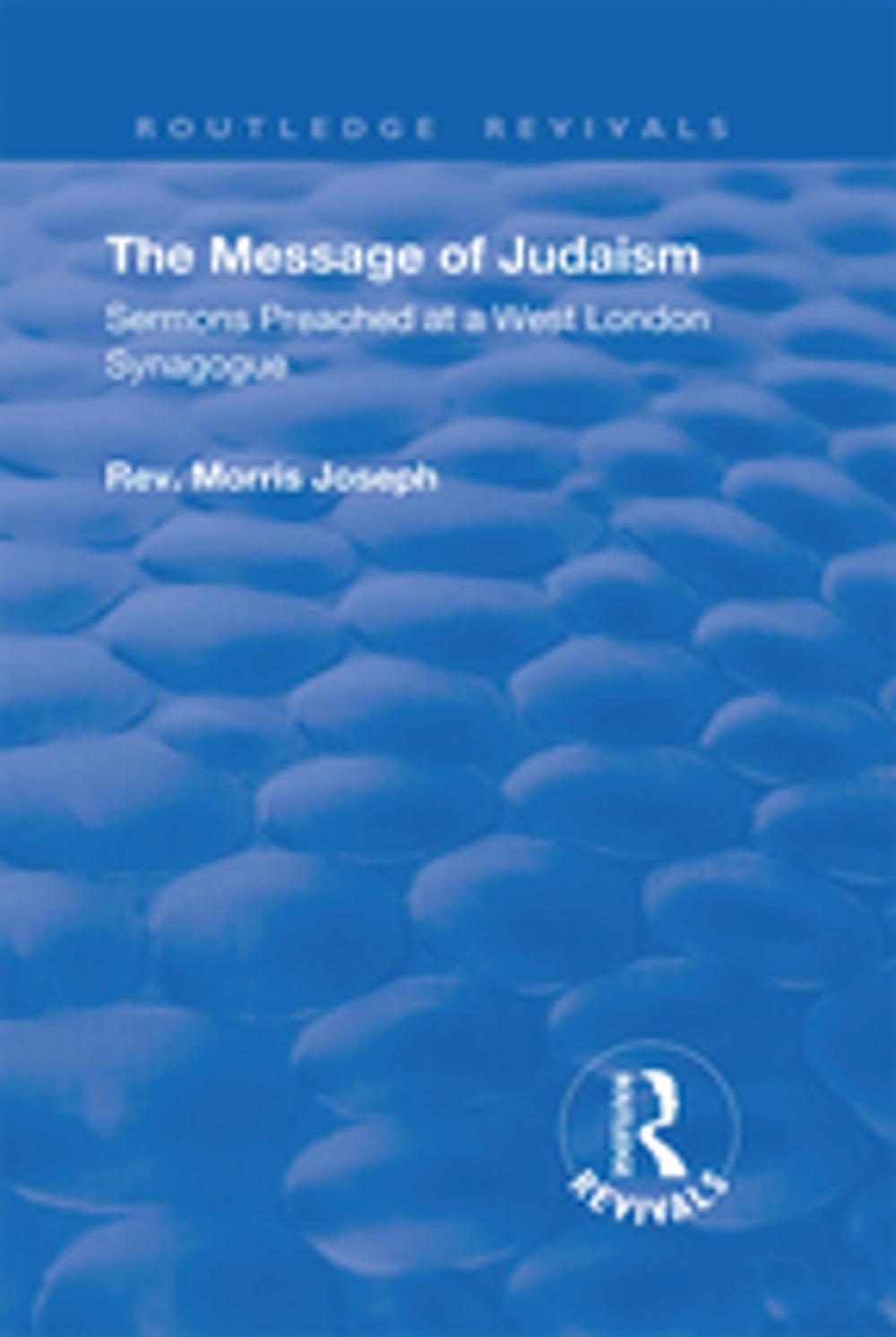 Big bigCover of The Message of Judaism