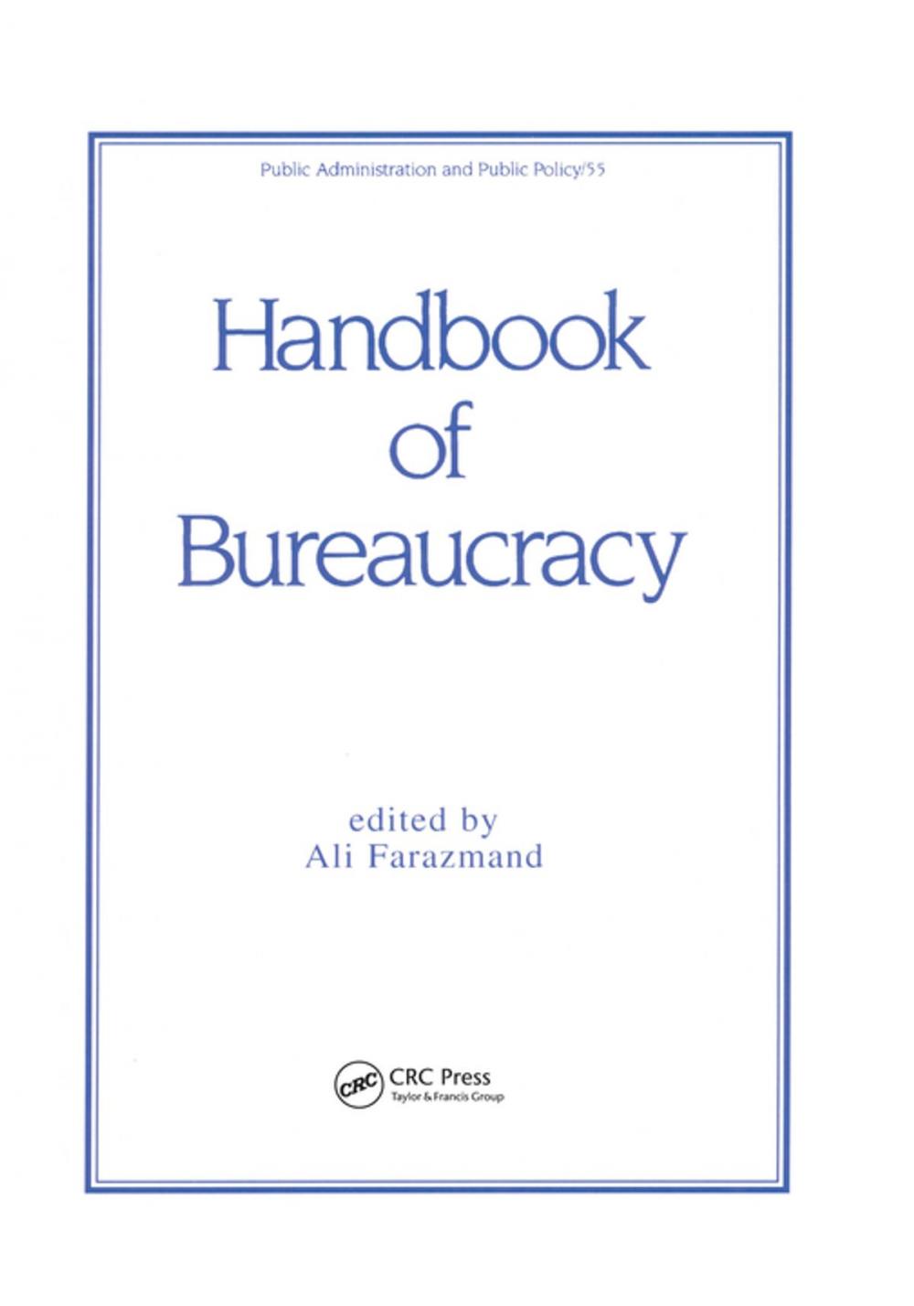 Big bigCover of Handbook of Bureaucracy