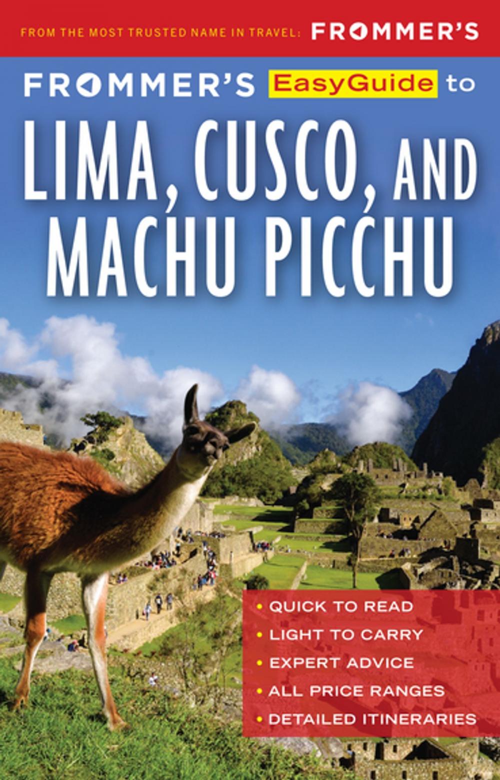 Big bigCover of Frommer's EasyGuide to Lima, Cusco and Machu Picchu