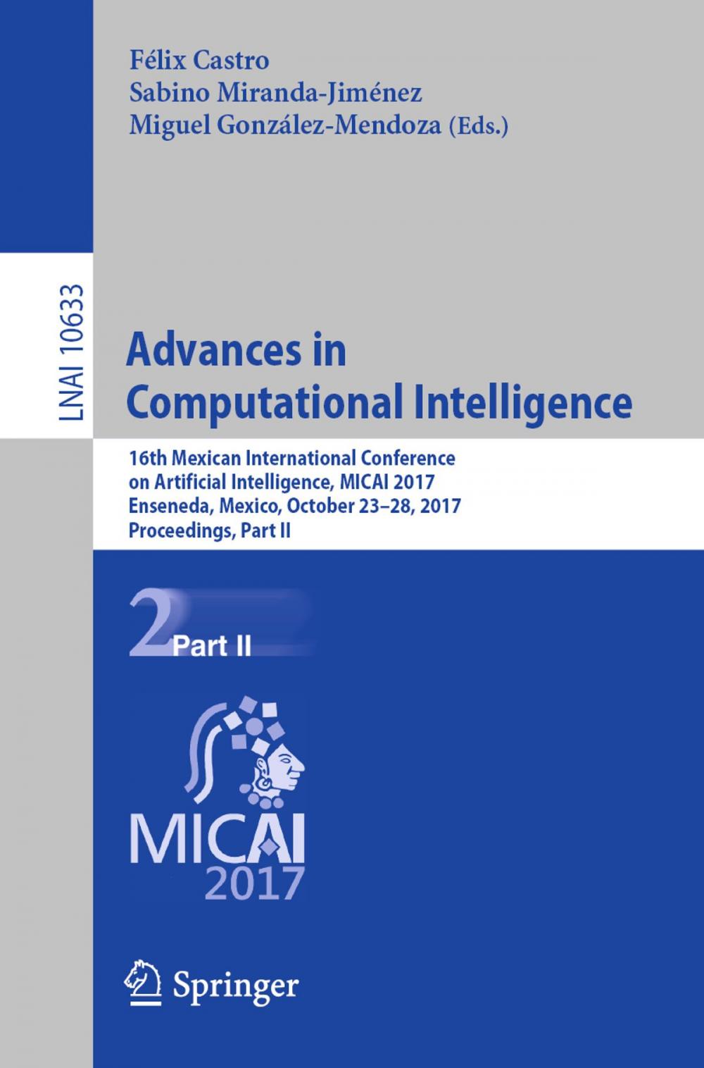 Big bigCover of Advances in Computational Intelligence