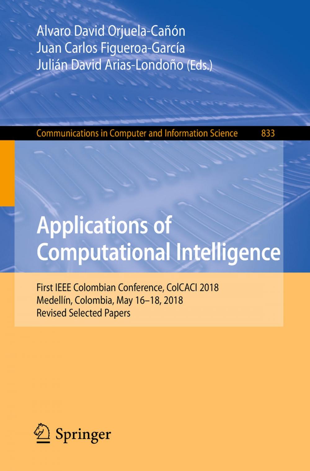 Big bigCover of Applications of Computational Intelligence