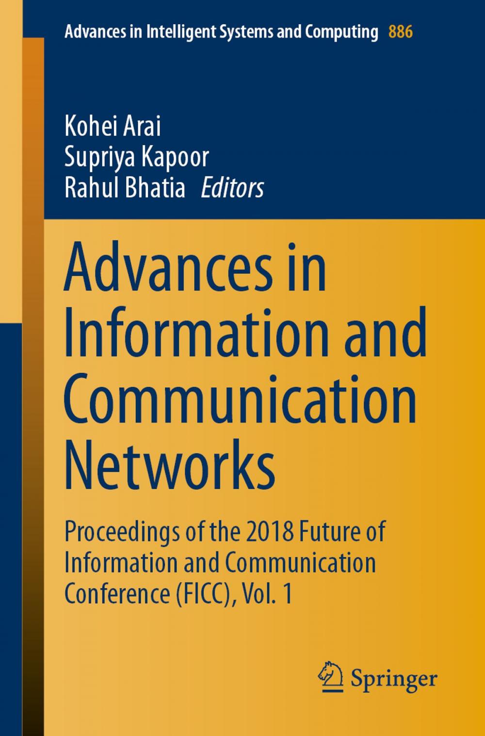 Big bigCover of Advances in Information and Communication Networks