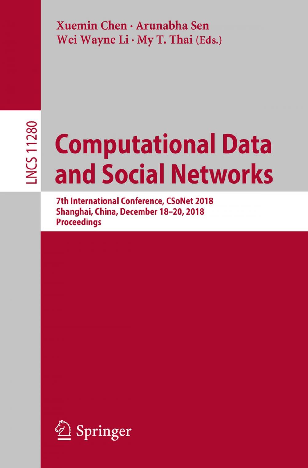 Big bigCover of Computational Data and Social Networks