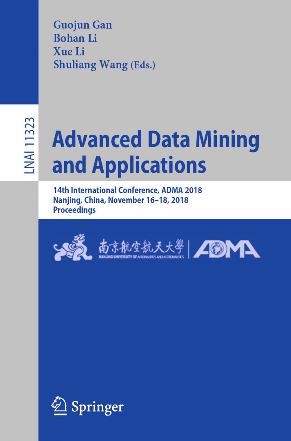 Big bigCover of Advanced Data Mining and Applications