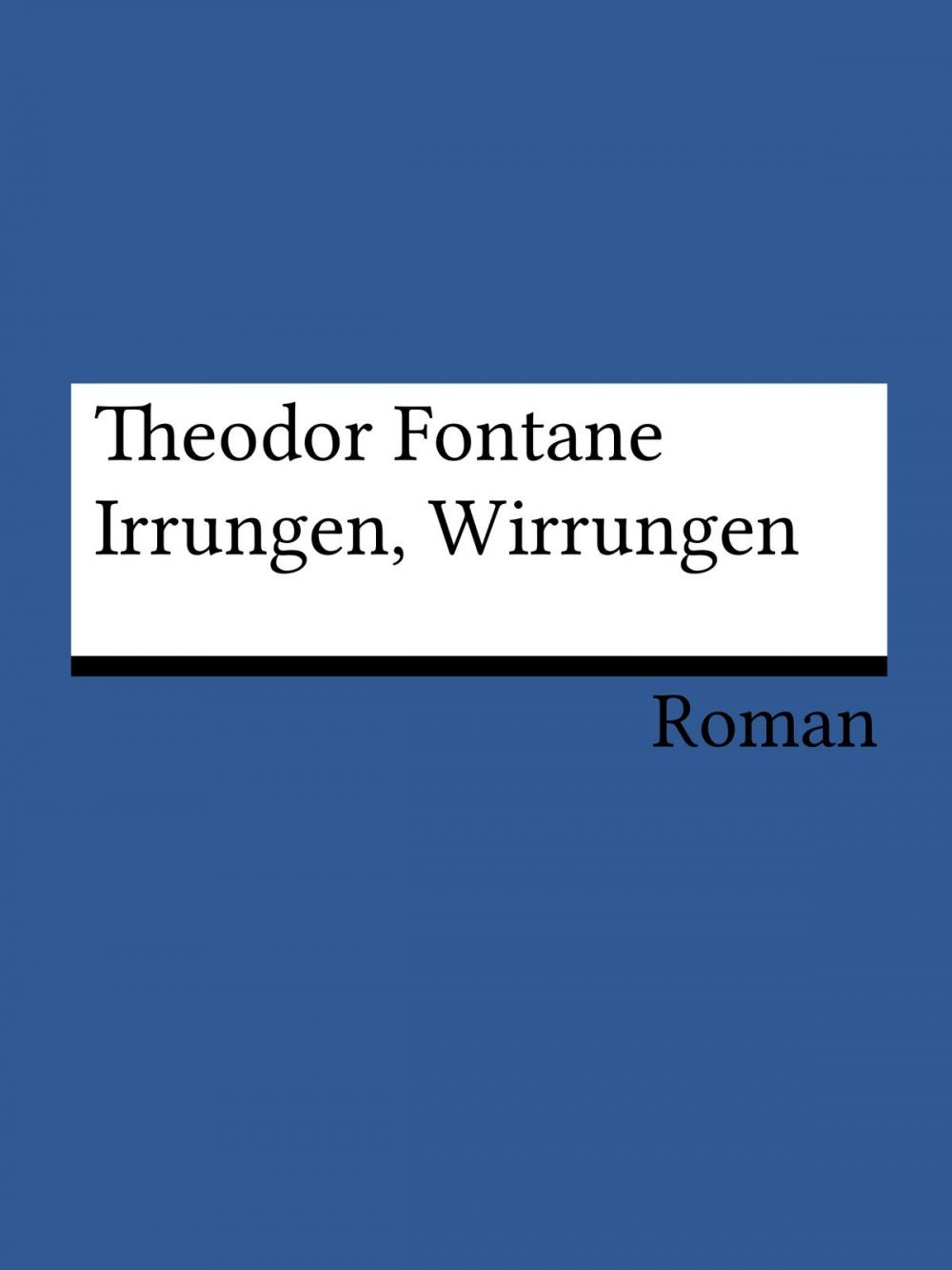 Big bigCover of Irrungen, Wirrungen