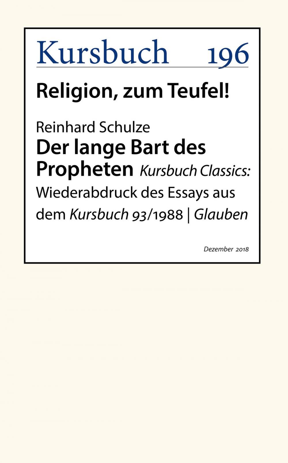 Big bigCover of Der lange Bart des Propheten