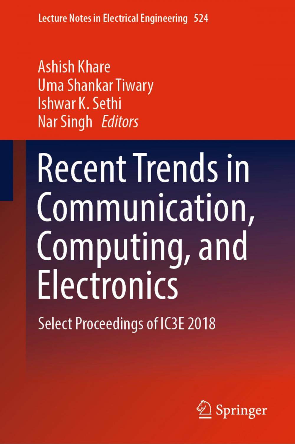 Big bigCover of Recent Trends in Communication, Computing, and Electronics