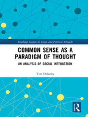 Book cover of Common Sense as a Paradigm of Thought