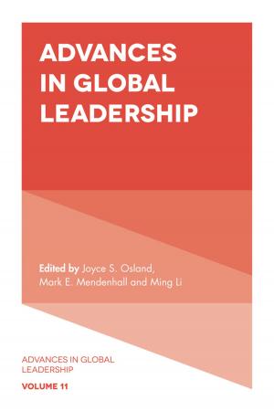 Cover of the book Advances in Global Leadership by Rodolphe Durrand, Nina Granqvist, Anna Tyllström