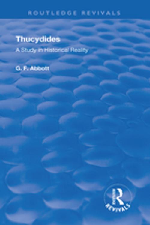 Cover of the book Thucydides by G.F. Abbott, Taylor and Francis