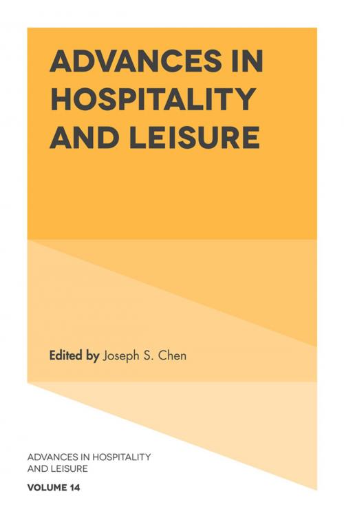 Cover of the book Advances in Hospitality and Leisure by , Emerald Publishing Limited