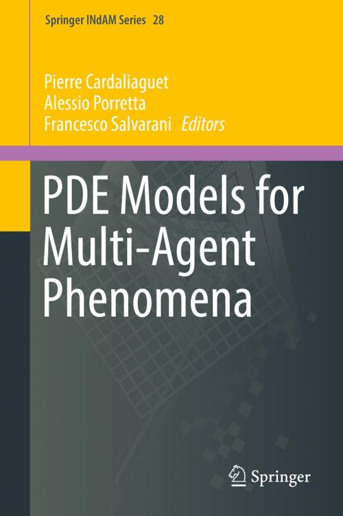 Cover of the book PDE Models for Multi-Agent Phenomena by , Springer International Publishing