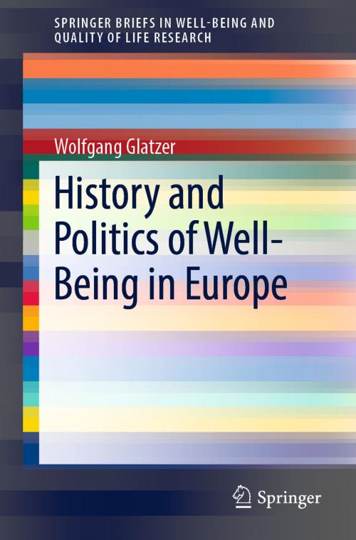 Cover of the book History and Politics of Well-Being in Europe by Wolfgang Glatzer, Springer International Publishing