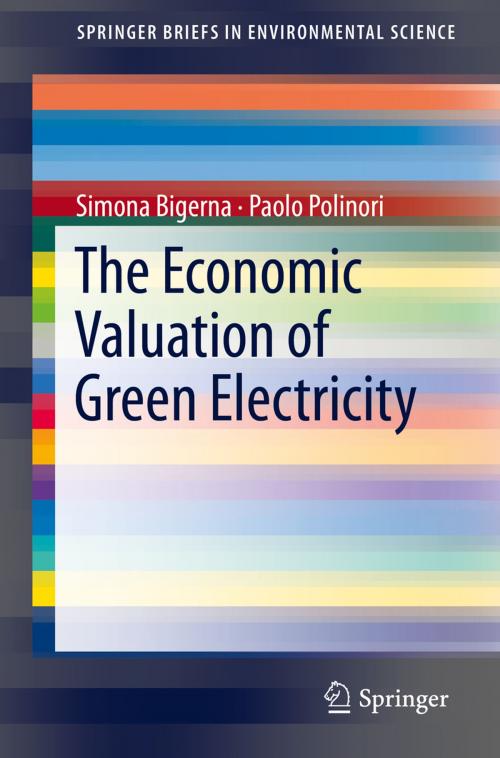 Cover of the book The Economic Valuation of Green Electricity by Simona Bigerna, Paolo Polinori, Springer Netherlands
