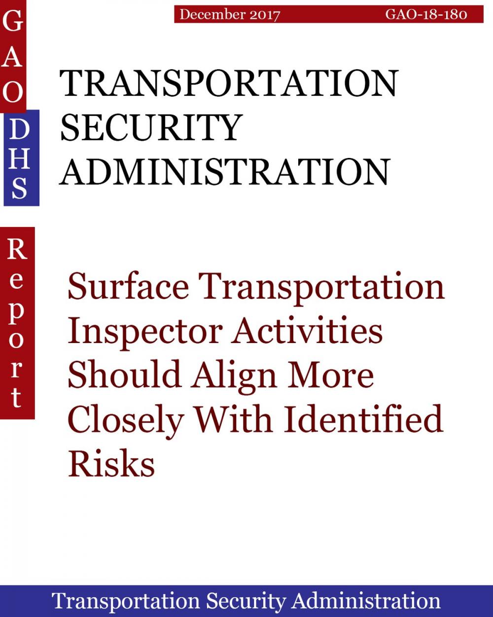 Big bigCover of TRANSPORTATION SECURITY ADMINISTRATION