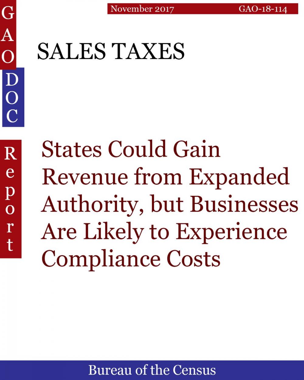 Big bigCover of SALES TAXES