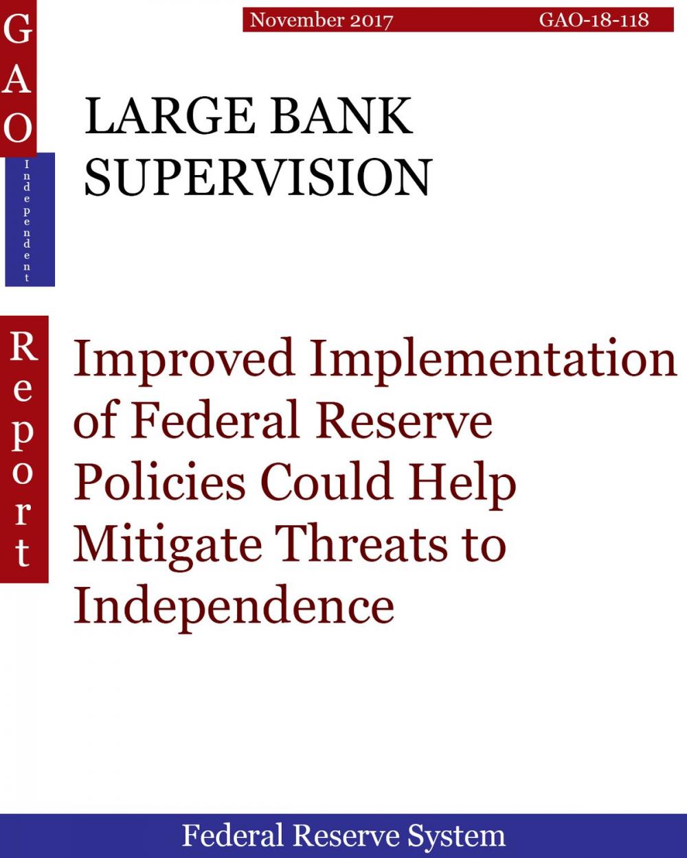 Big bigCover of LARGE BANK SUPERVISION