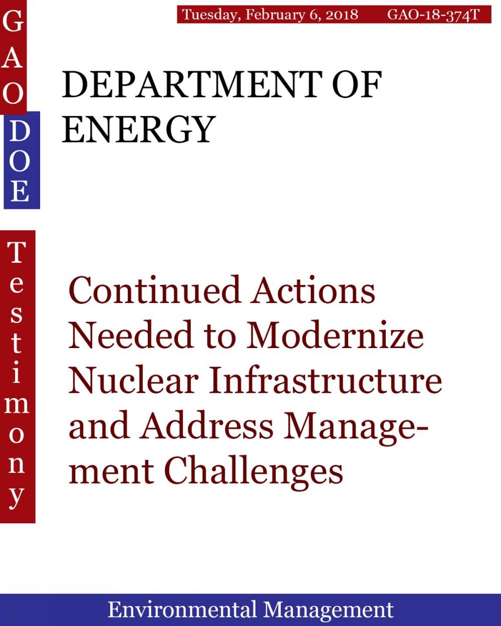 Big bigCover of DEPARTMENT OF ENERGY