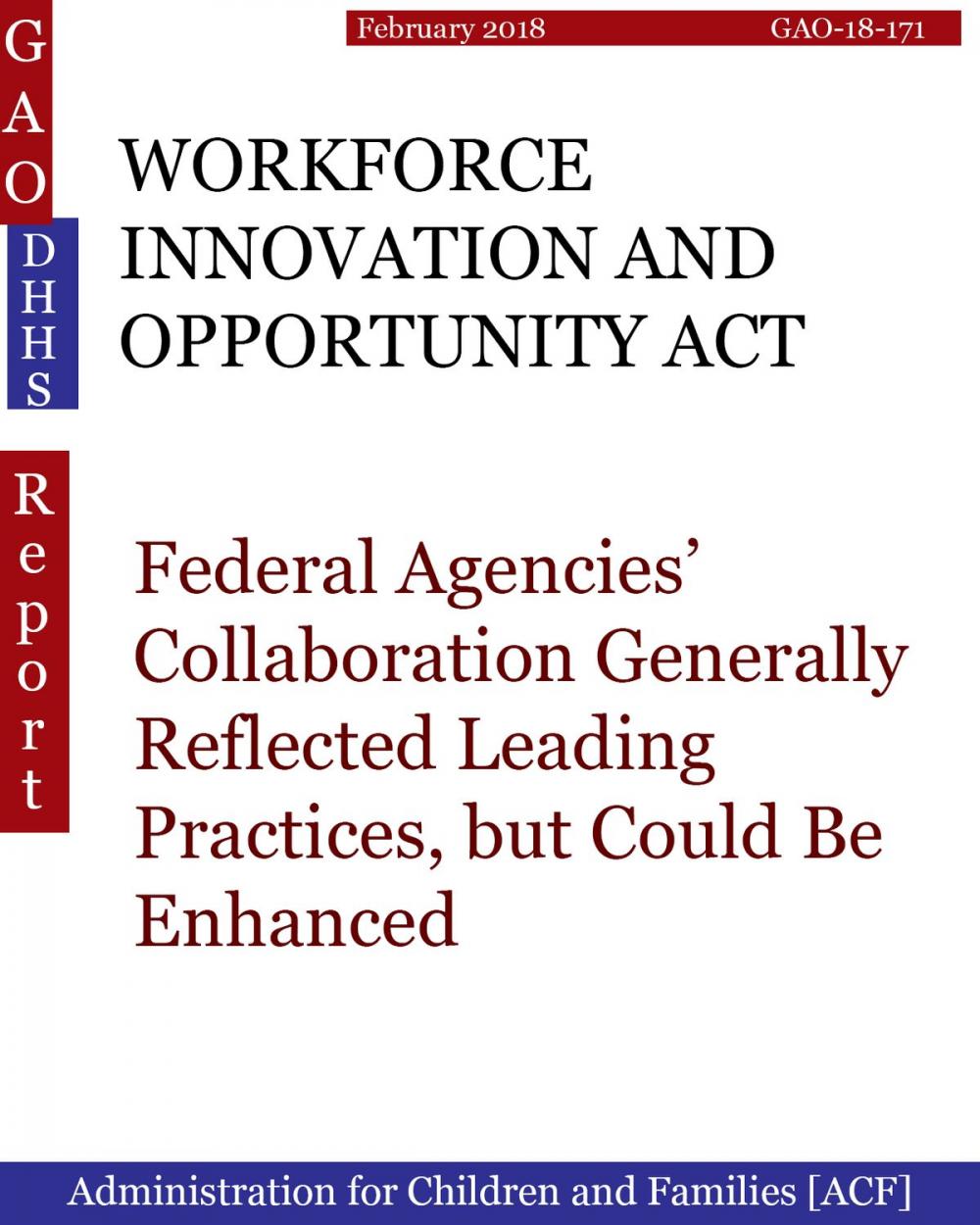 Big bigCover of WORKFORCE INNOVATION AND OPPORTUNITY ACT