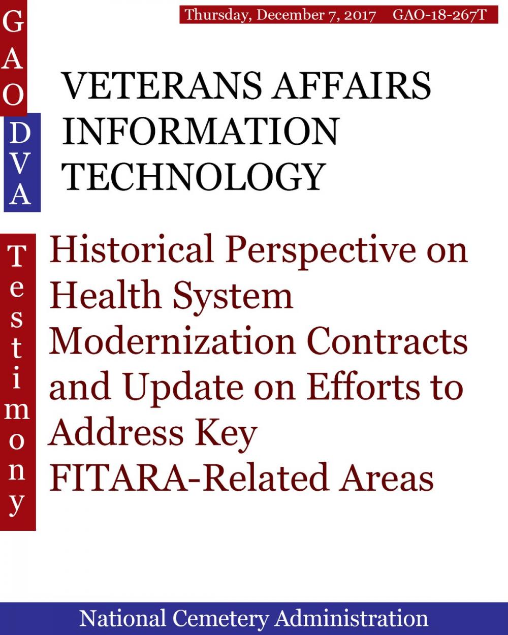 Big bigCover of VETERANS AFFAIRS INFORMATION TECHNOLOGY