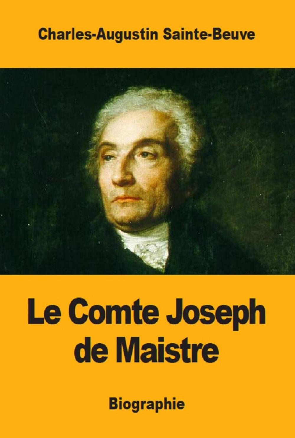 Big bigCover of Le Comte Joseph de Maistre