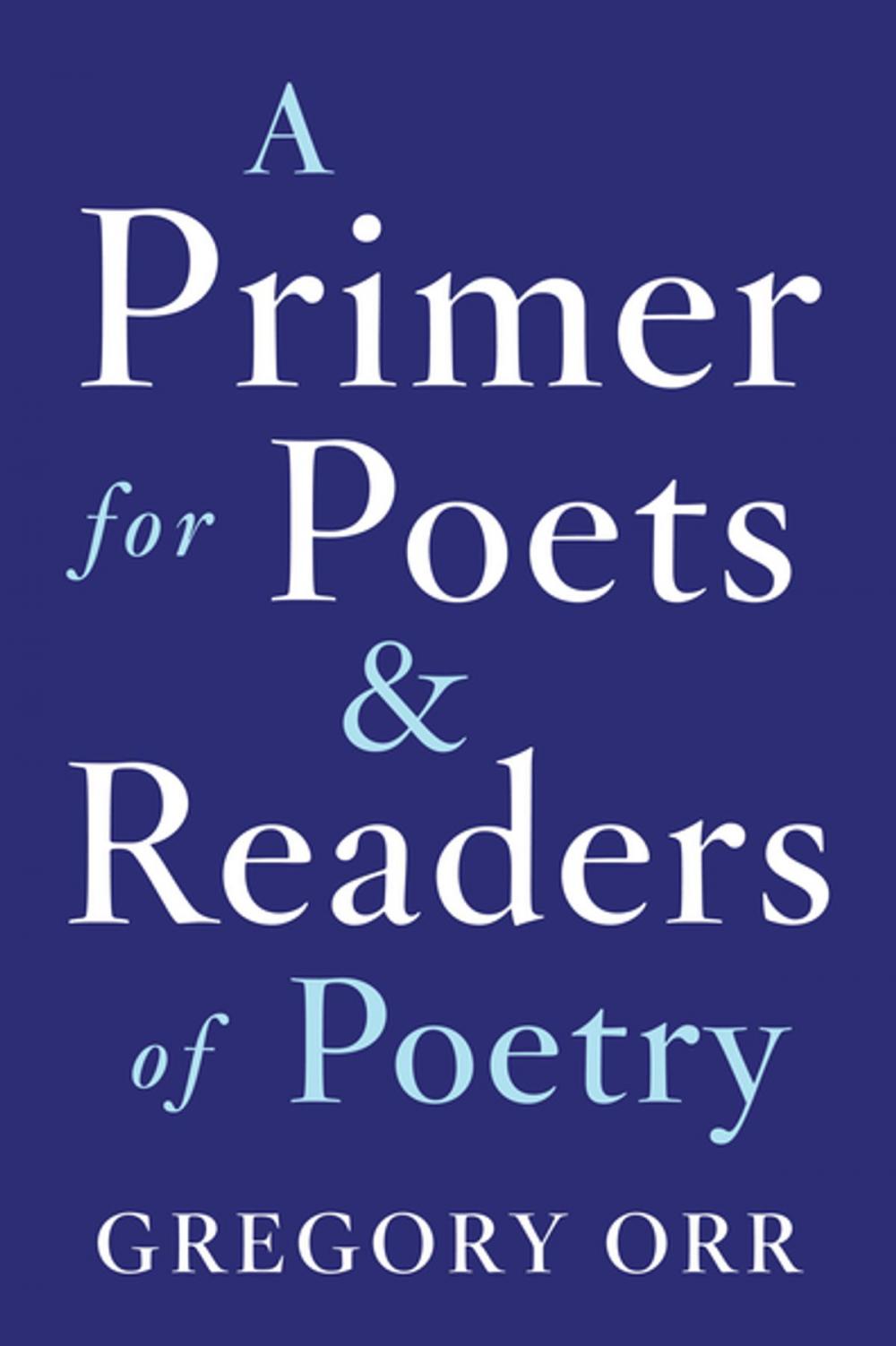 Big bigCover of A Primer for Poets and Readers of Poetry