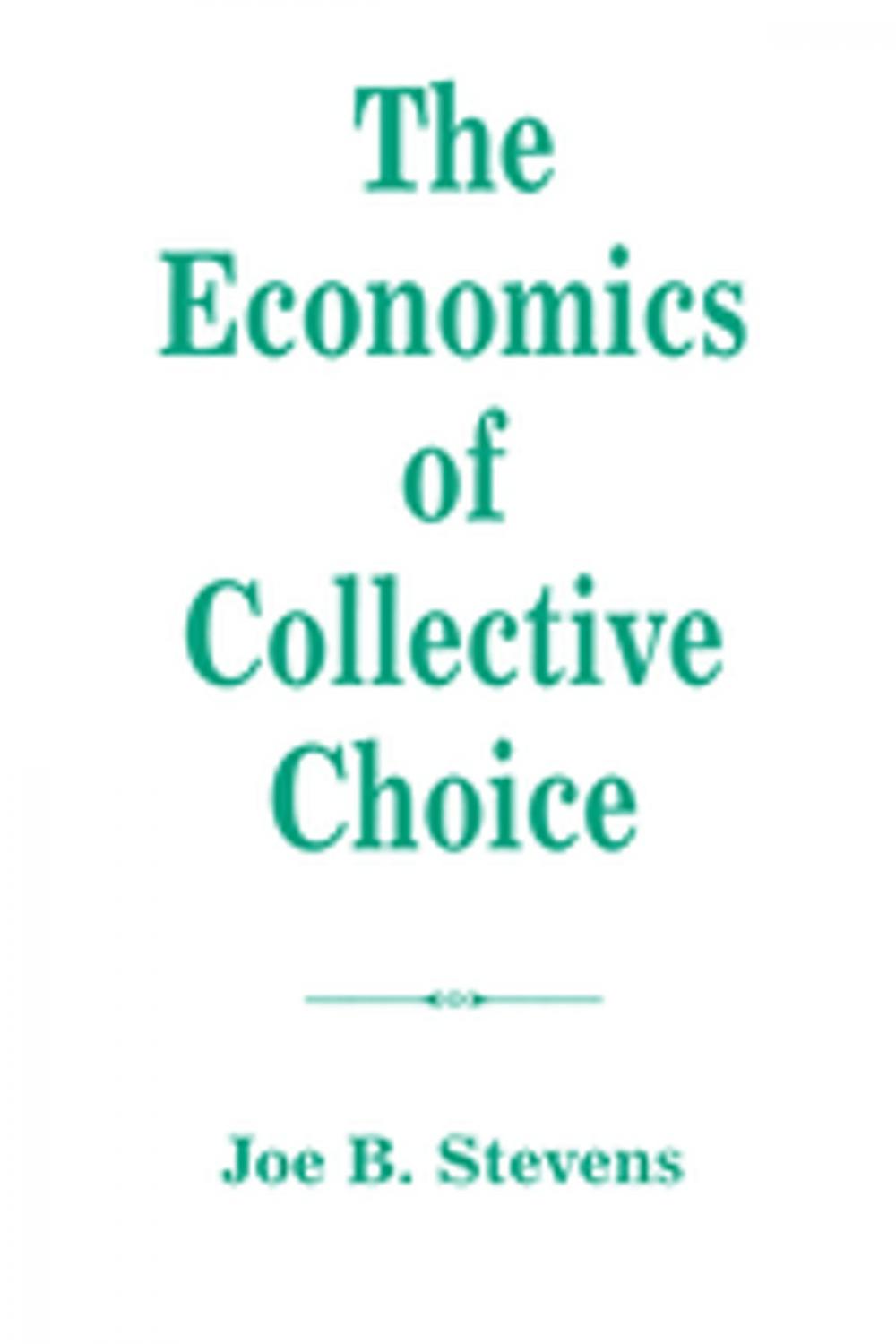 Big bigCover of The Economics Of Collective Choice