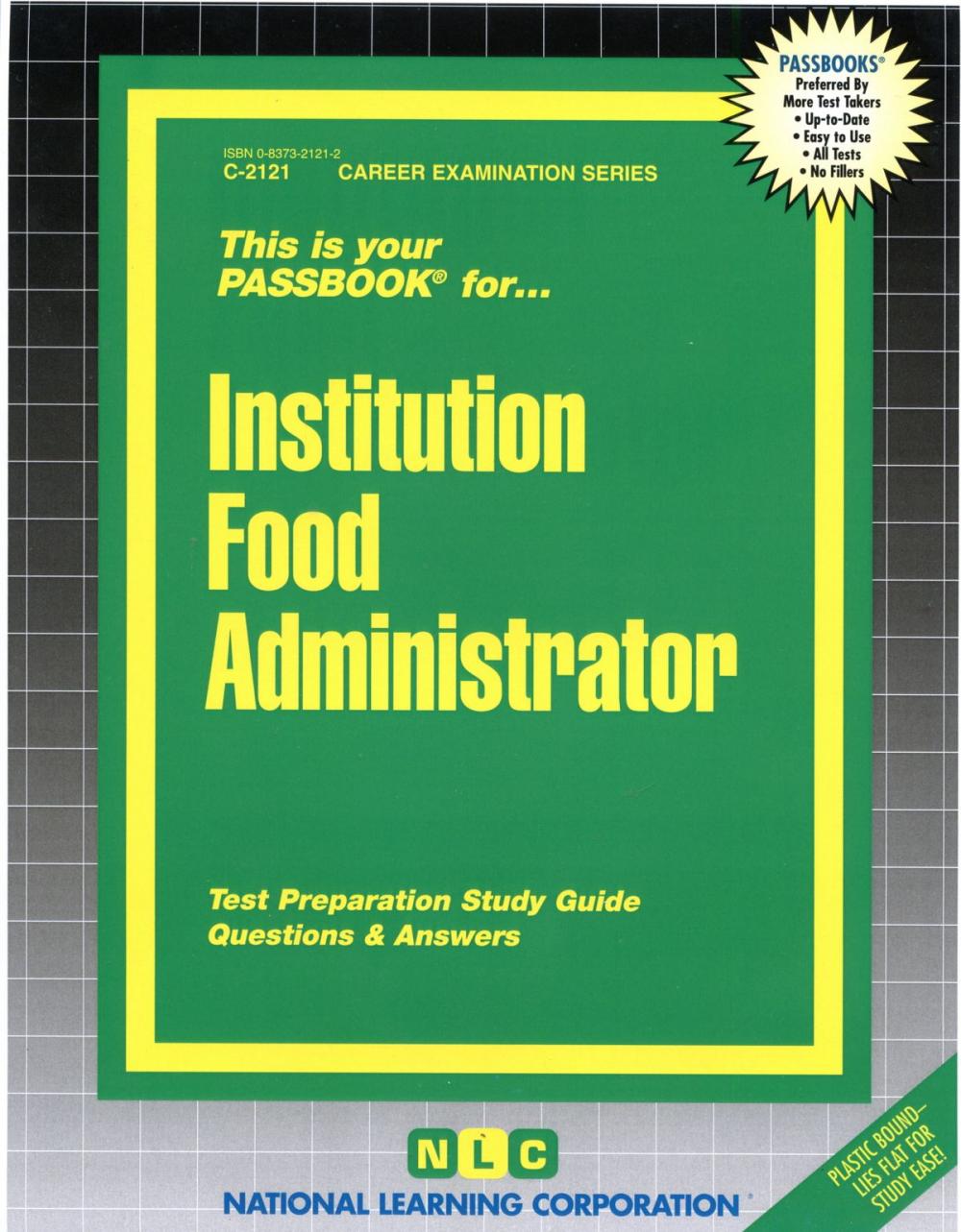 Big bigCover of Institution Food Administrator