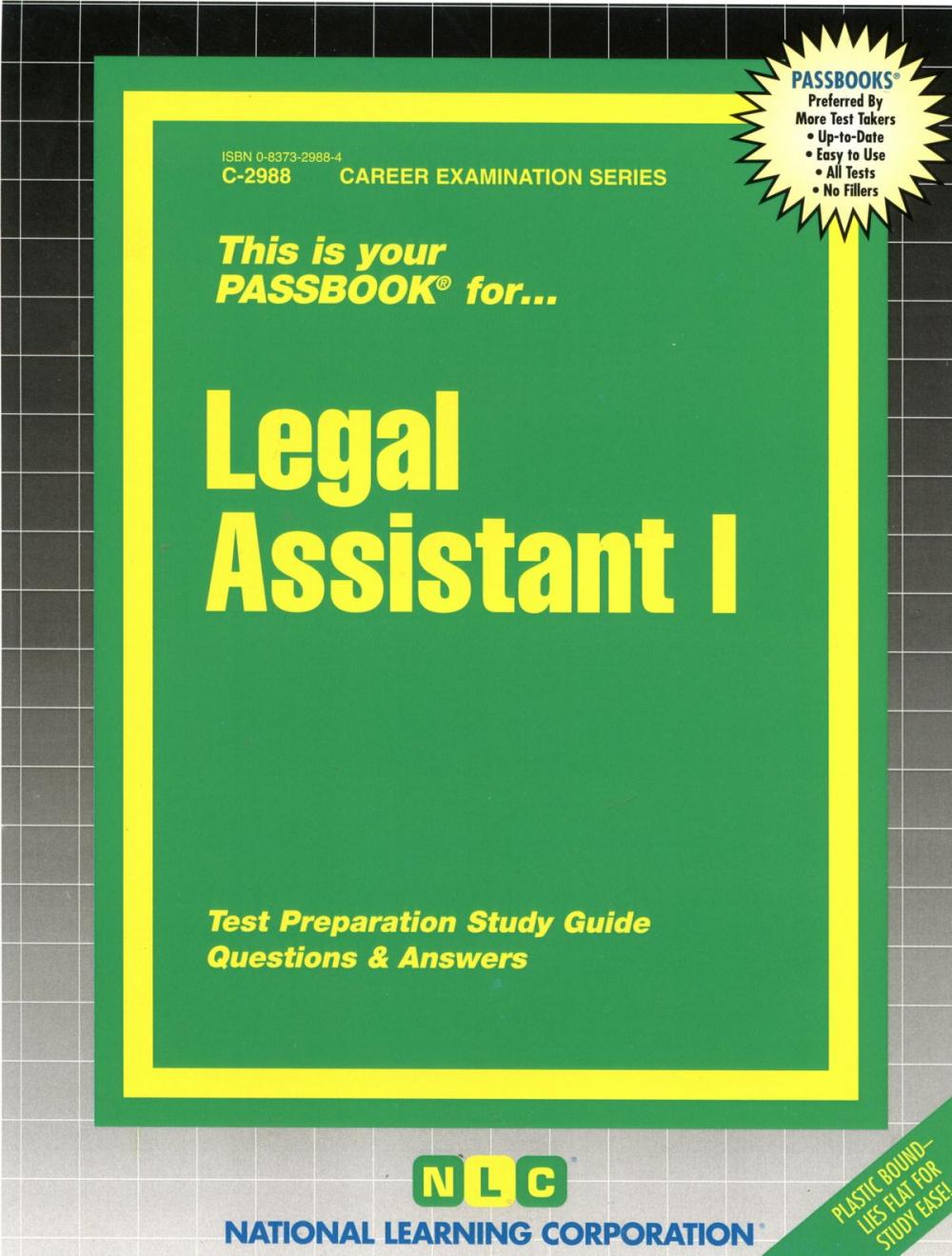 Big bigCover of Legal Assistant I