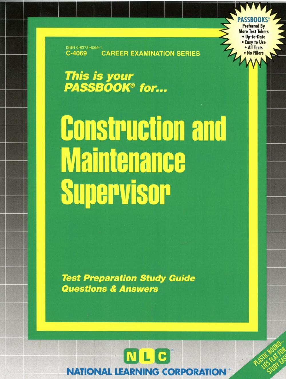 Big bigCover of Construction and Maintenance Supervisor