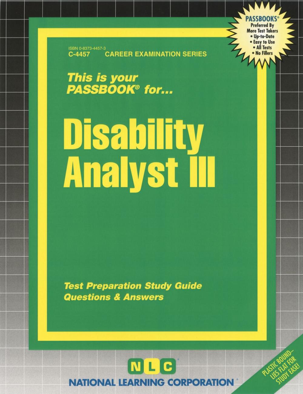 Big bigCover of Disability Analyst III