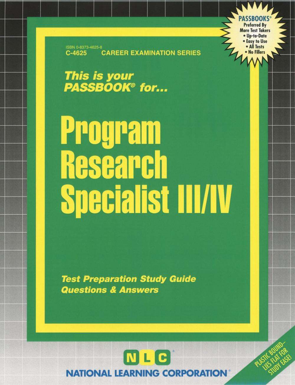 Big bigCover of Program Research Specialist III, IV