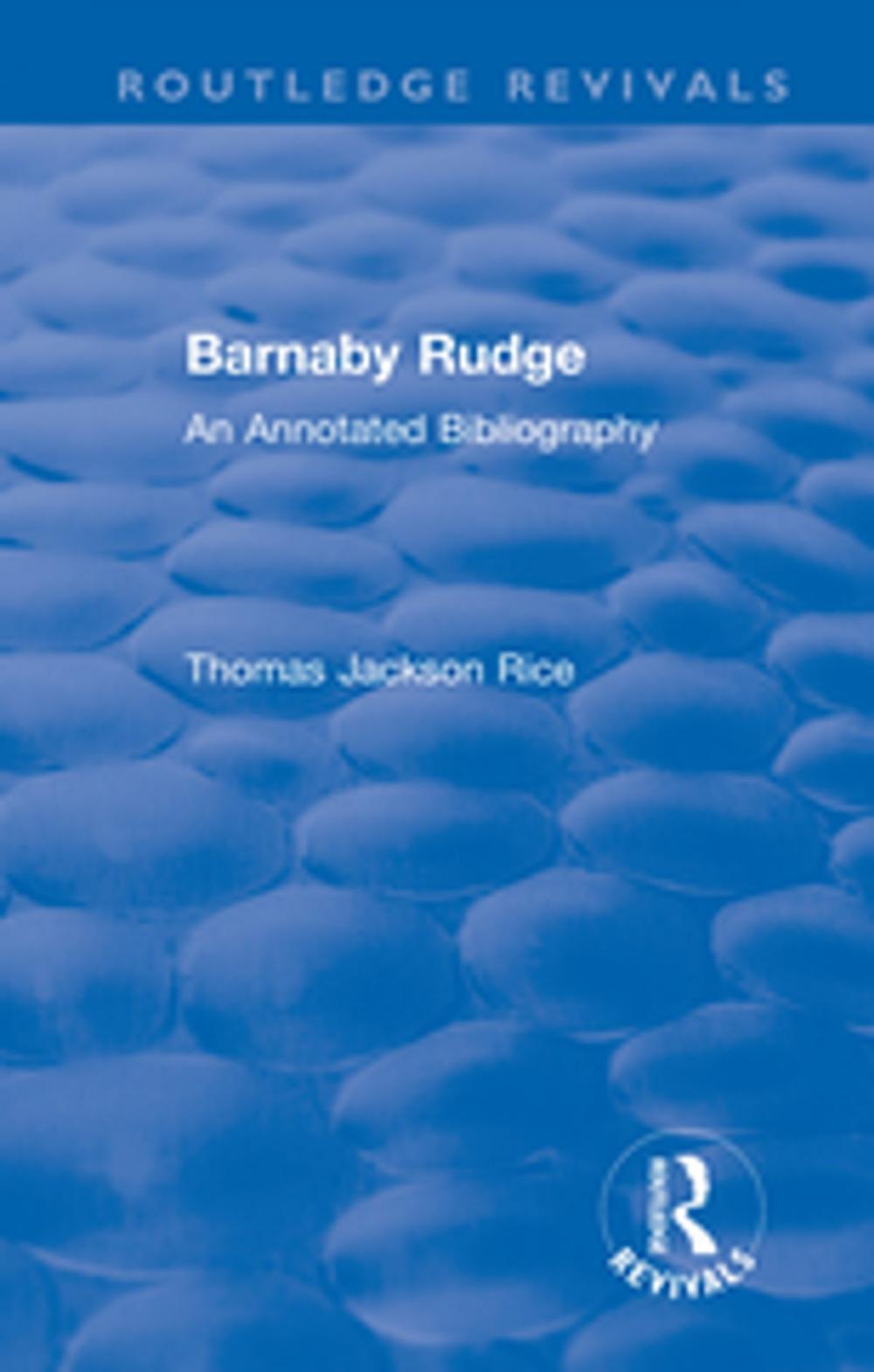 Big bigCover of Routledge Revivals: Barnaby Rudge (1987 )