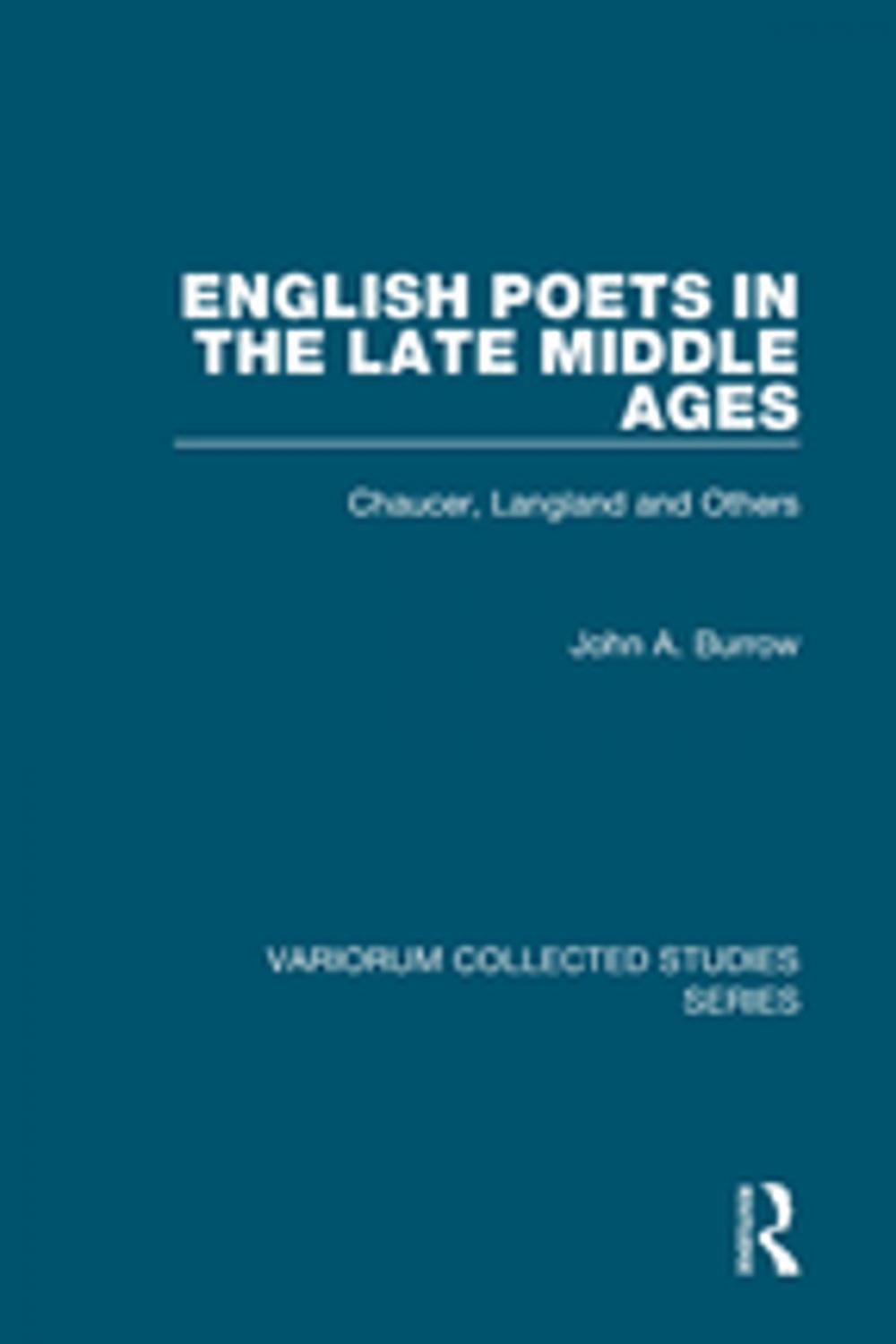 Big bigCover of English Poets in the Late Middle Ages