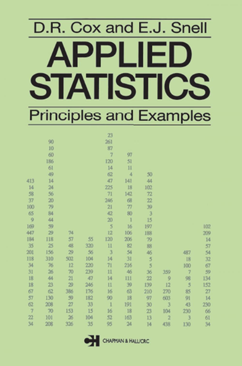 Big bigCover of Applied Statistics - Principles and Examples