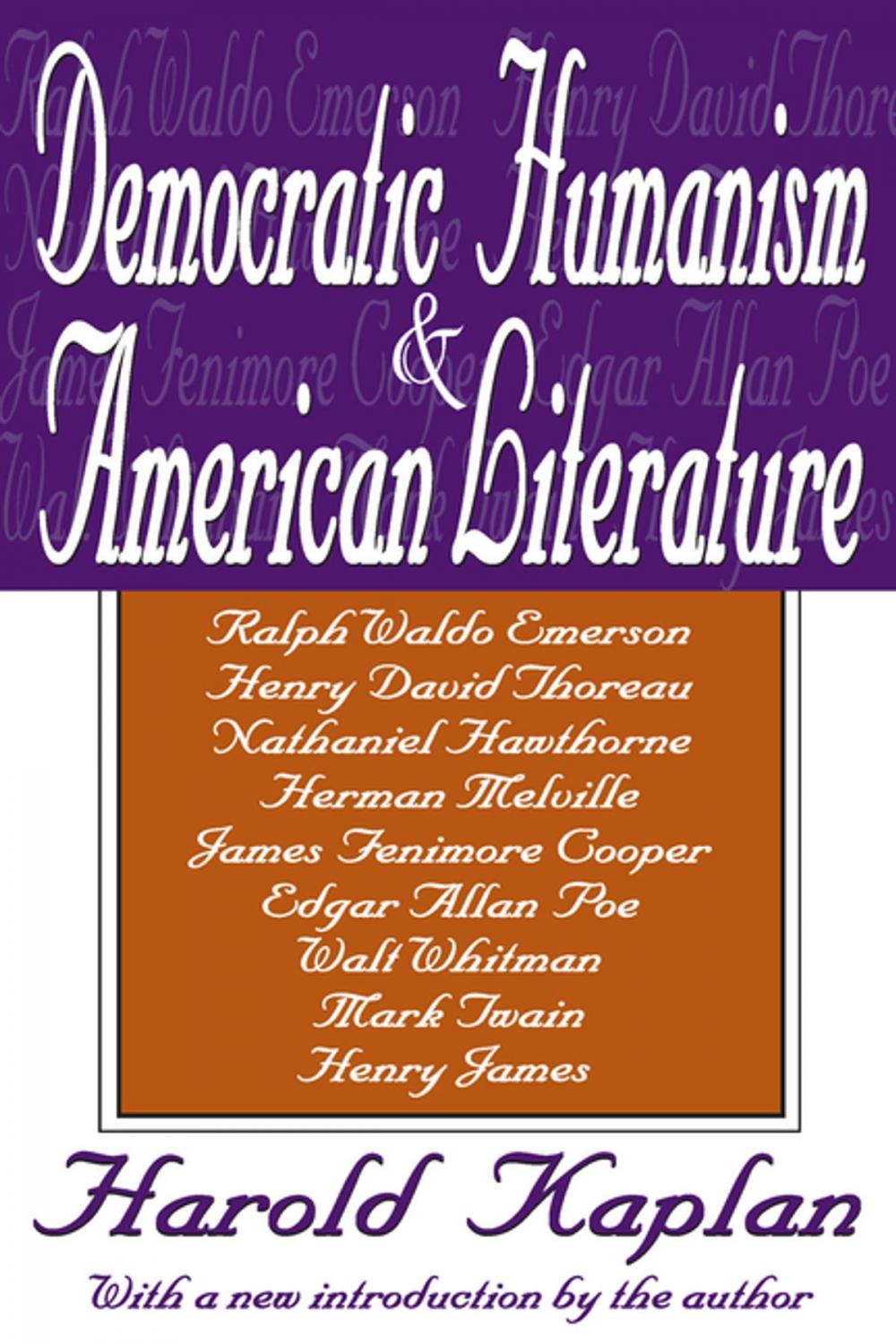 Big bigCover of Democratic Humanism and American Literature