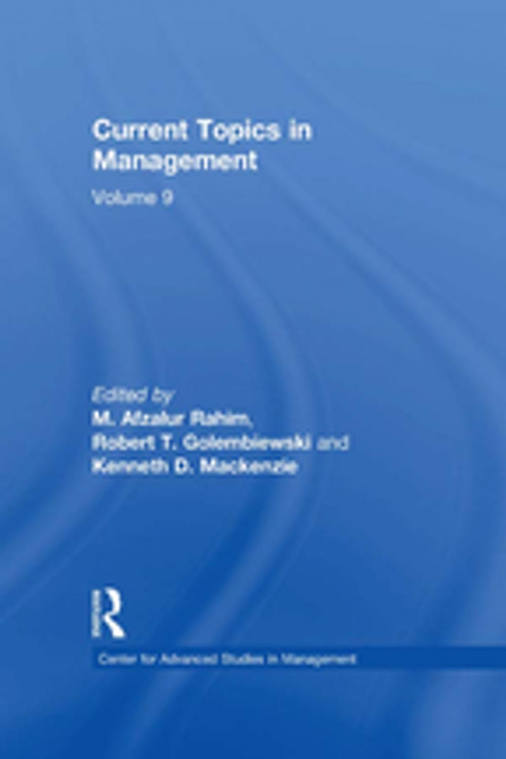 Big bigCover of Current Topics in Management