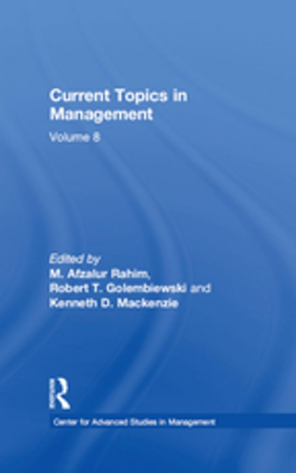 Big bigCover of Current Topics in Management