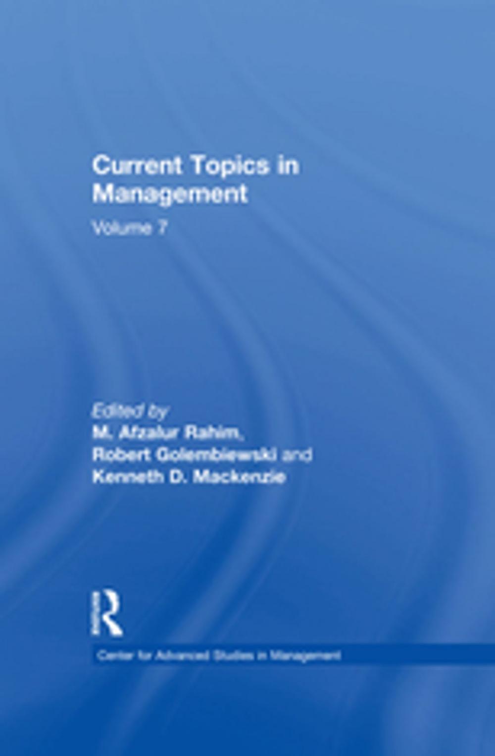 Big bigCover of Current Topics in Management