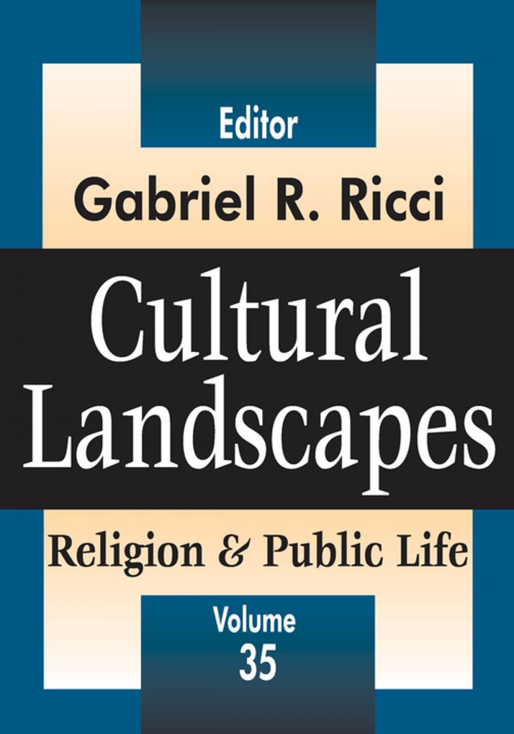 Big bigCover of Cultural Landscapes