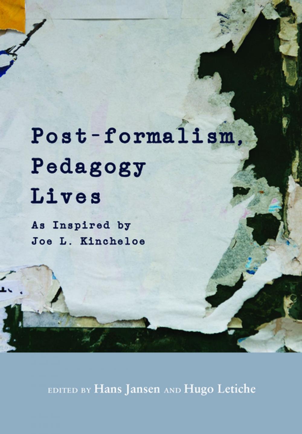 Big bigCover of Post-formalism, Pedagogy Lives