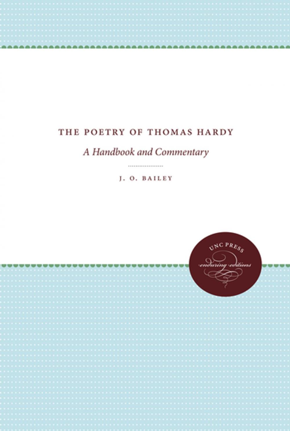 Big bigCover of The Poetry of Thomas Hardy