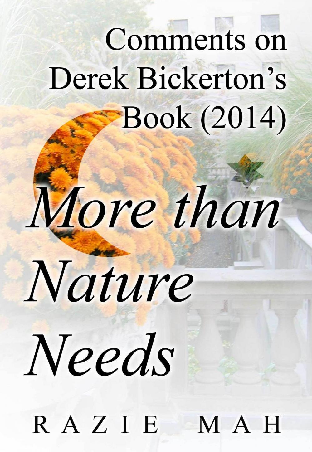 Big bigCover of Comments on Derek Bickerton's Book (2014) More than Nature Needs