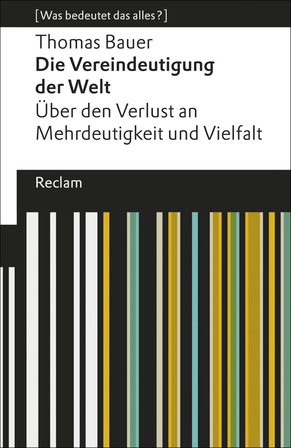 Big bigCover of Die Vereindeutigung der Welt